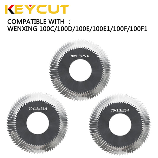 Wenxing 0020A Milling Cutter 70x1.3x25.4 Fits WENXING 100C 100D 100E 100E1 100F 100F1 Locksmith Tools