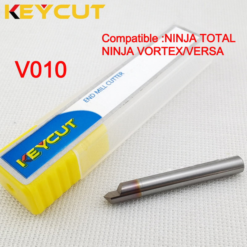 Keyline Milling Cutter V010 110° in Carbide Fits KEYLINE NINJA TOTAL Keyline Vortex KEYLINE Versa Key Machine Aftermarket