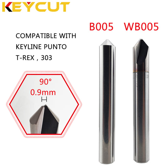 KEYLINE Milling Cutter HB005 Carbide D6 90° P-0.9 and Punto Tracer B005 Fits KEYLINE PUNTO T-REX 303