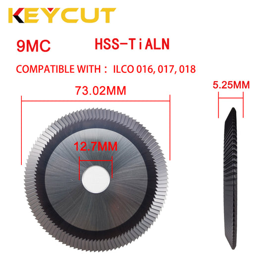 9MC HSS Key Milling Cutter Fits Ilco 016 017 018 Key Machine Aftermarket