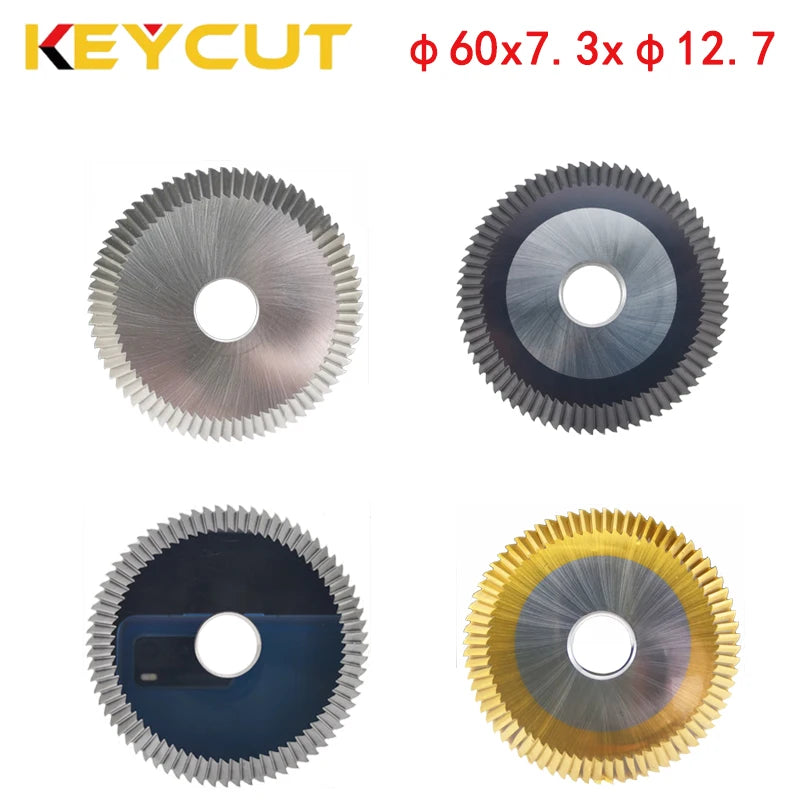 Milling Cutter 60x7.3x12.7 0010 Compatible with  Wenxing 100A 100B 233A 233B 233C 283A 283B 217 Key Duplicator Locksmith Tools