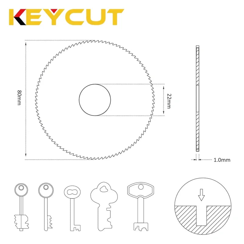 SG3 SG3W FP23 Key Machine Milling Cutter Compatible with Silca DUO OPERA III TECHNICA Key Making Machine Locksmith Tools