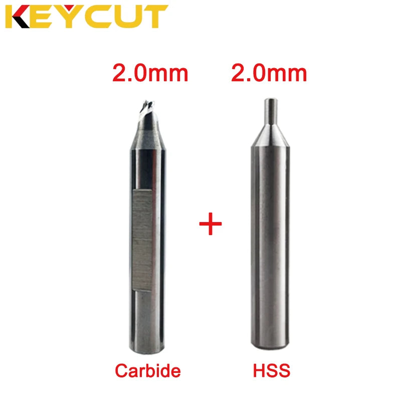 Breakage Resistant Milling Cutter 1.0mm 1.5mm 2.0mm 2.5mm 3.0mm On WENXING DEFU SILCA MATRIX Manual Key Machine