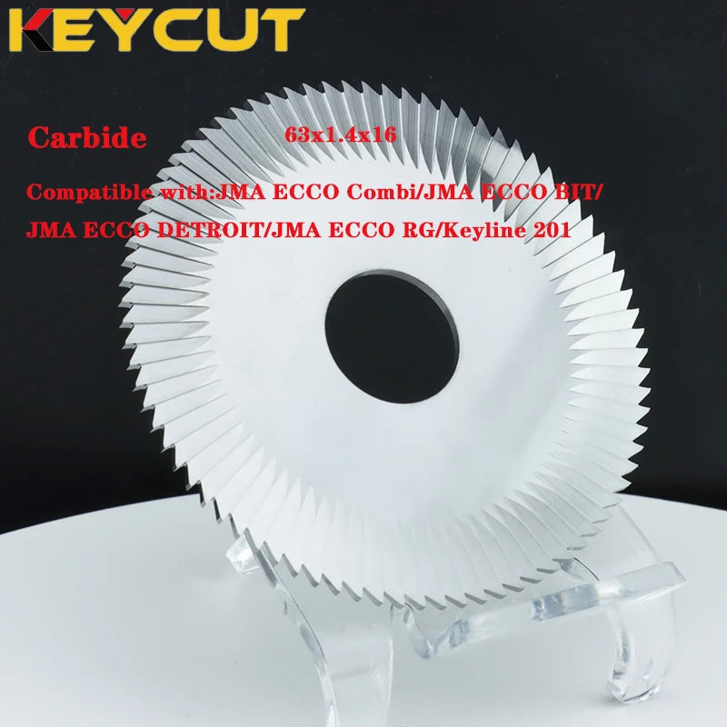 Disc Cutter FP8 FP8W Slot Cutter 63x1.4x16 Milling Cutter Compatible with JMA ECCO BIT Key Machines