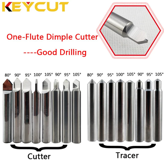 Point Dimple Cutter 80° 90° 95° 100° 105° Copy Dimple Keys for Various Vertical Manual Key Cutting Machine Locksmith Tools