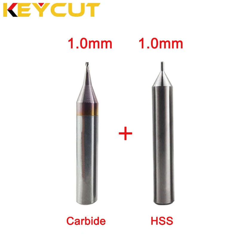 Durable Milling Cutter 1.0mm 1.2mm 1.5mm 2.0mm 2.5mm 3.0mm key copying for Vertical manual Key Machine