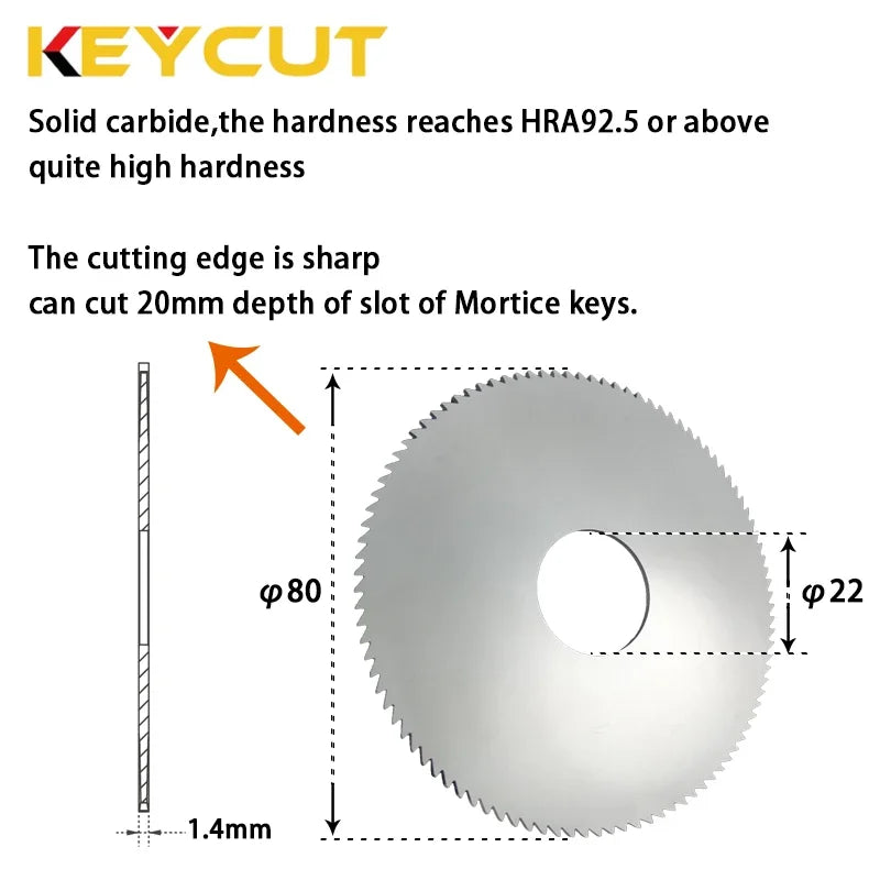 0023#/SG7 Carbide Flat Slotter Key Machine Milling Cutter Fit with WENXING 100H 100G SILCA OPERA III TAGRA TECH Locksmith Tools