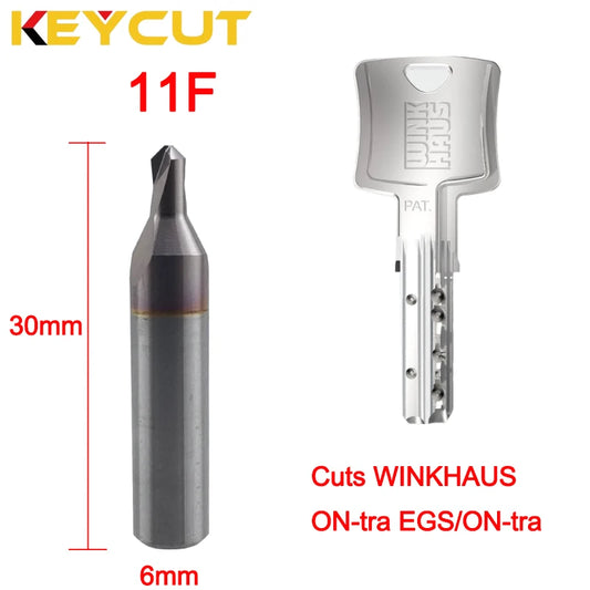 JMA Multicode Cutter 11F Milling Cutter in Carbide for WINKHAUS ON-tra EGS/ON-tra Key Blanks Aftermarket Locksmith Tools