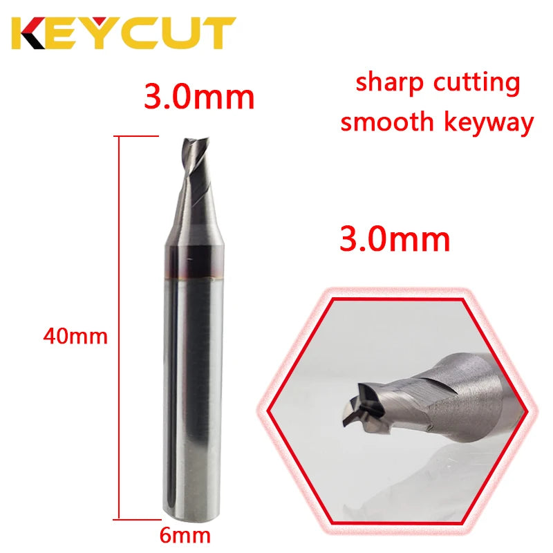 Durable Milling Cutter 1.0mm 1.2mm 1.5mm 2.0mm 2.5mm 3.0mm key copying for Vertical manual Key Machine