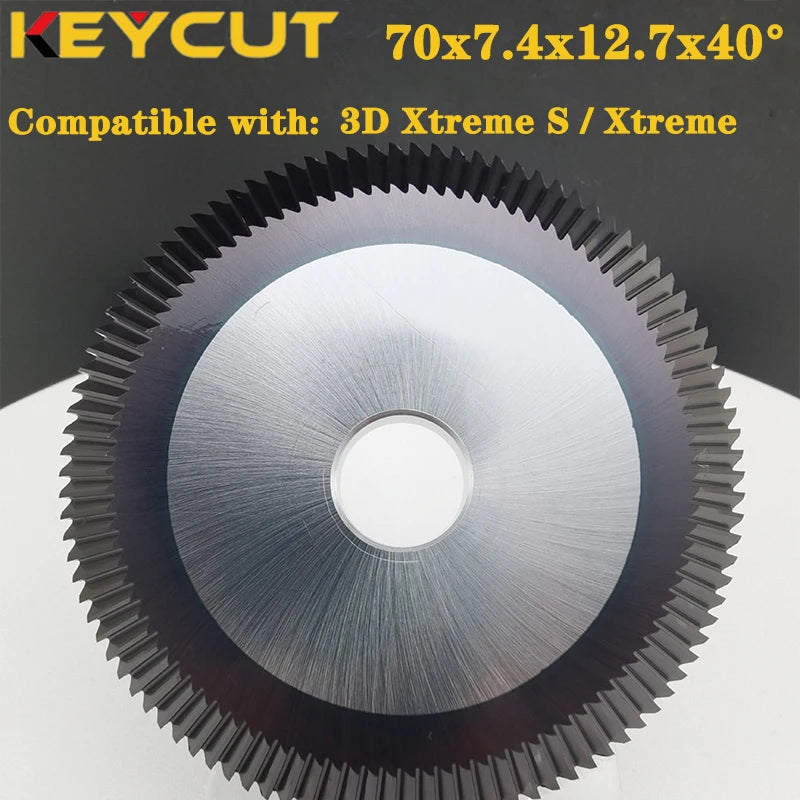 Key Cutting Wheel 70x7.4x12.7x40° Milling Cutter Compatible with 3D EXTREME S Key Duplicator Locksmith Tools