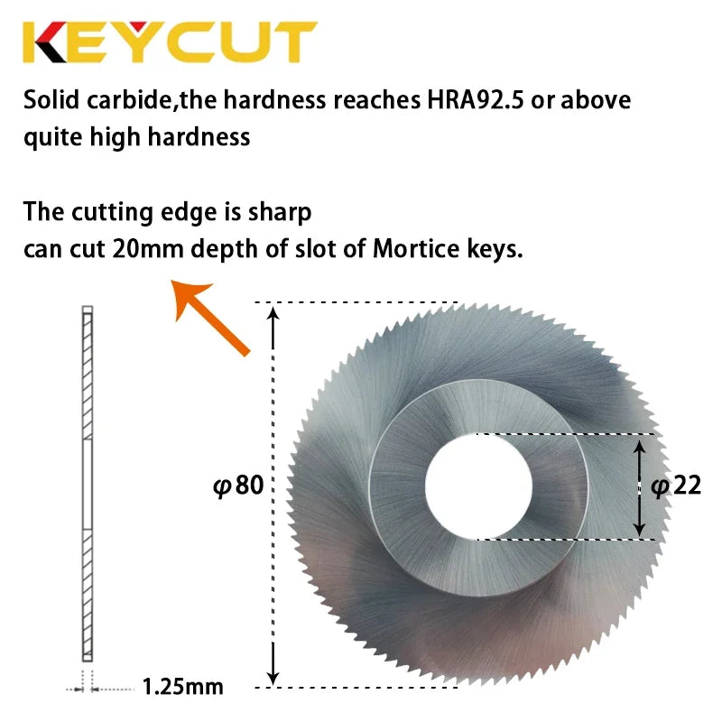 Locksmith Tools SG4/SG4W/SG23W Milling Cutter Compatible with SILCA DUO OPERA III TARGA 2000 TECHNICA Key Machine