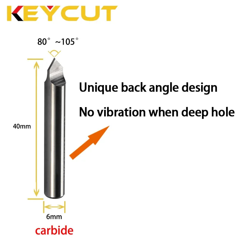 Point Dimple Cutter 80° 90° 95° 100° 105° Copy Dimple Keys for Various Vertical Manual Key Cutting Machine Locksmith Tools