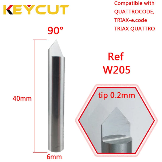 TRIAX QUATTRO Cutter W205 TRIAX E.CODE Cutter W205 Aftermarket For ABUS Keys