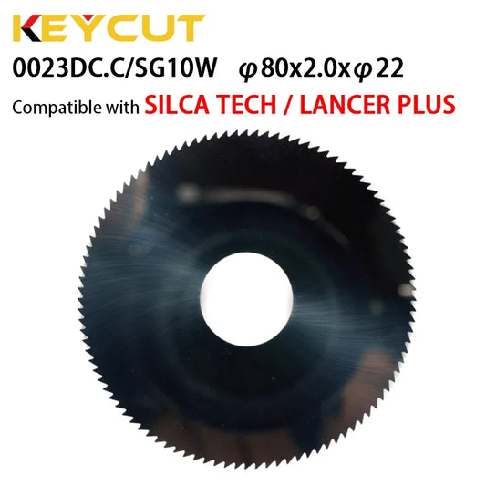 0023DC.C/SG10W Key Machine Carbide Milling Cutter Slotter 80x2.0x22 Compatible with SILCA TECH SILCA LANCER Locksmith Tools