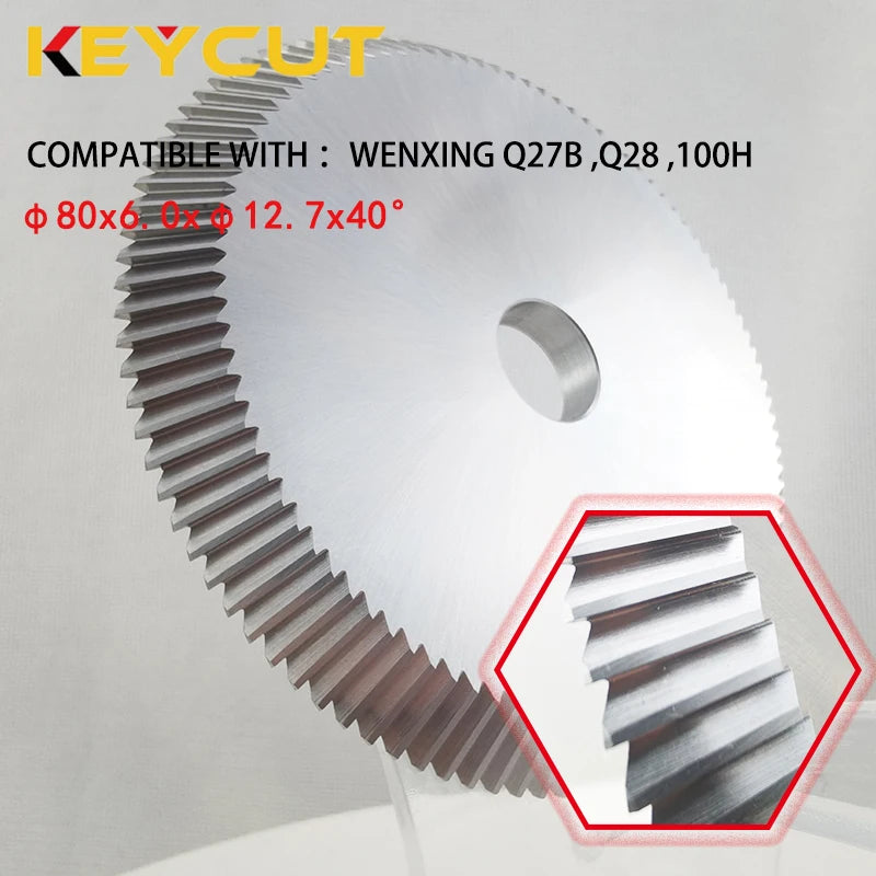 Milling Cutter 80x5x12.7 0017 for Wenxing Machine Q27B Q28 100H Locksmith Tools