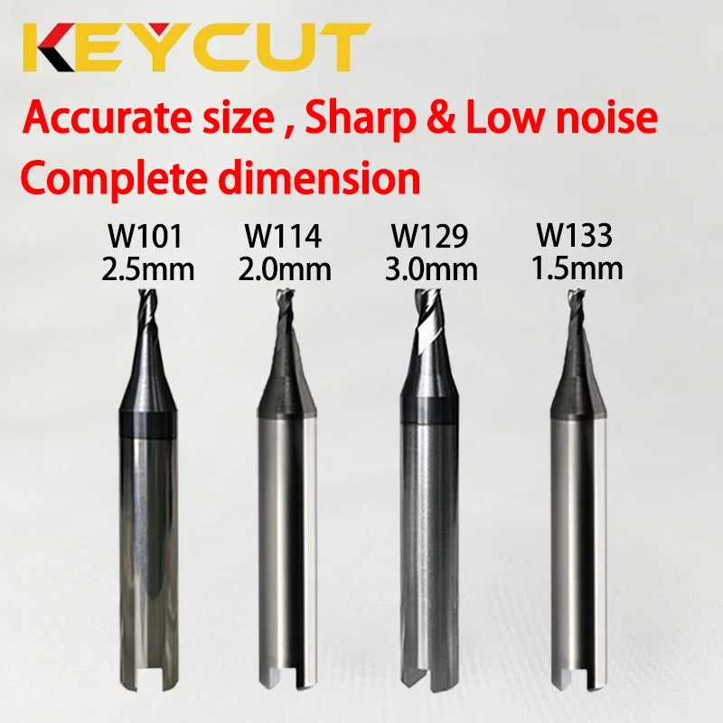 W101 W104 W129 W133 End Mill Cutter Compatible with Silca Viper QUATTROCODE Key Cutting Machine Locksmith Tools