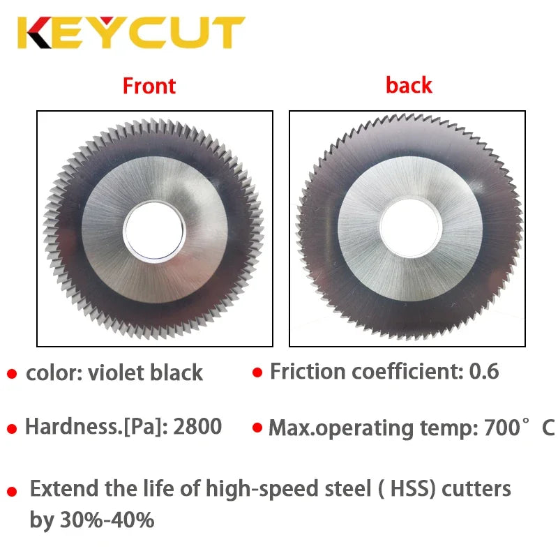 FP12 Cutter Wheel 63x5x16x80° Milling Cutter Compatible with ILCO KD14 ORION compact 2000 Key Duplicator Machine Locksmith Tools