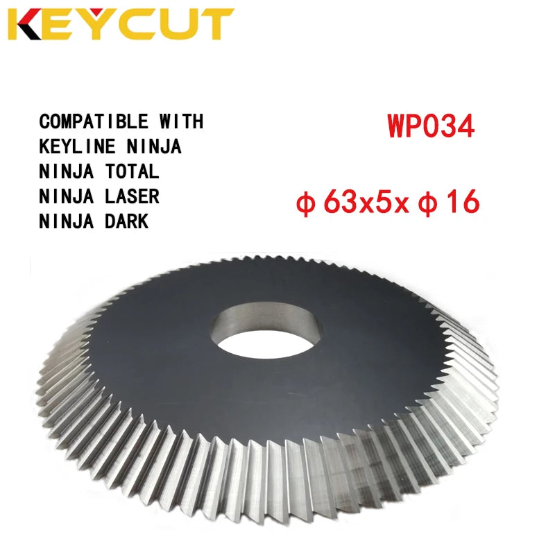 WP034  63x5x16 Milling Cutter Compatible with Keyline NINJA & NINJA Laser & NINJA Total & NINJA Dark Key Machine Locksmith Tools