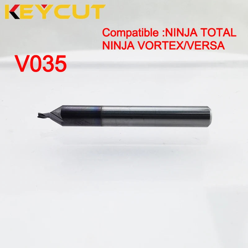 Keyline Milling Cutter V035 in Carbide Fits KEYLINE NINJA TOTAL Keyline Vortex KEYLINE Versa Key Machine Aftermarket