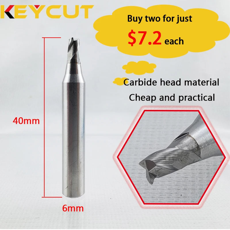 Key Milling Cutter 1.0mm 1.5mm 2.0mm 2.5mm 3.0mm for WENXING DEFU SILCA MATRIX Manual Key Duplictor Machine