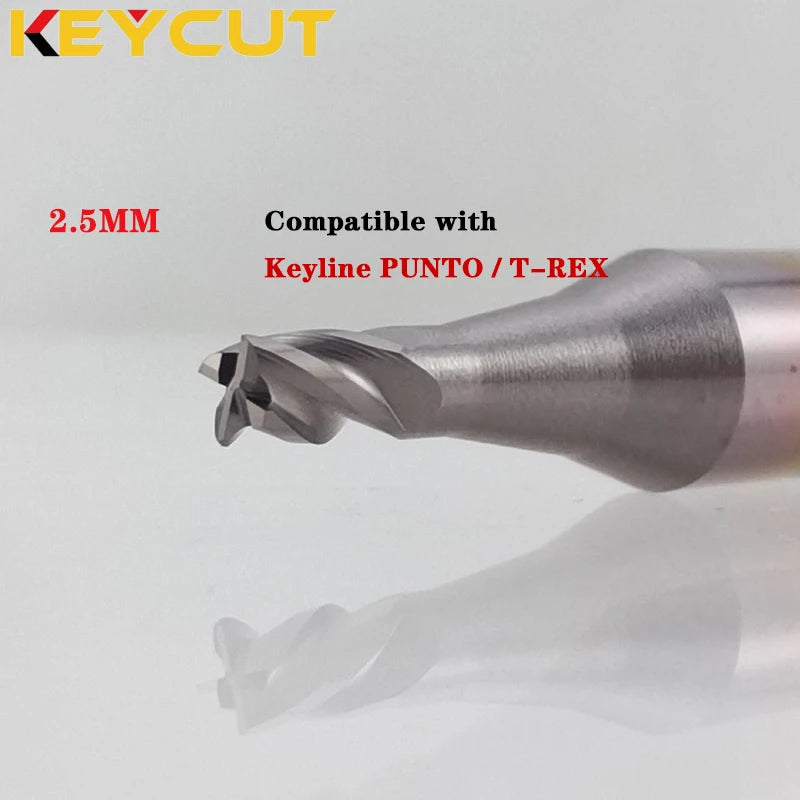 Milling Cutter 2.5mm WC011 HC011 Compatible with Keyline T-Rex Keyline Punto Key Duplicating Machine