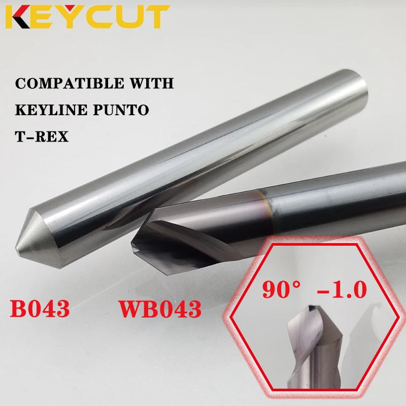 KEYLINE Milling Cutter HB043 D6 90° P-1.0 and Punto Tracer B043 Fits KEYLINE PUNTO T-REX 303 Aftermarket