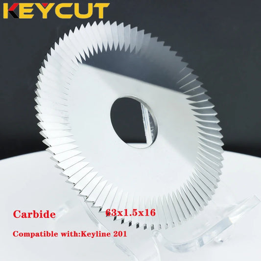 Disc Cutter CU15A CU15AC Slot Cutter 63x1.5x16 for Bit Keys and Bump Keys Compatible with Keyline 201 Key Machines