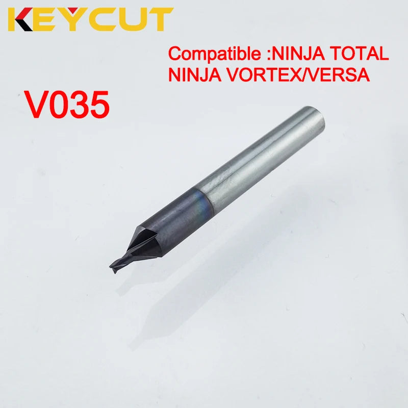 Keyline Milling Cutter V035 in Carbide Fits KEYLINE NINJA TOTAL Keyline Vortex KEYLINE Versa Key Machine Aftermarket