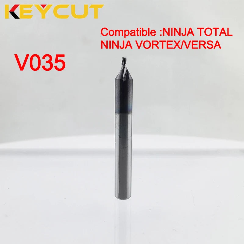 Keyline Milling Cutter V035 in Carbide Fits KEYLINE NINJA TOTAL Keyline Vortex KEYLINE Versa Key Machine Aftermarket