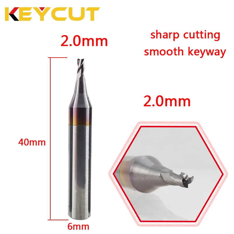 Durable Milling Cutter 1.0mm 1.2mm 1.5mm 2.0mm 2.5mm 3.0mm key copying for Vertical manual Key Machine