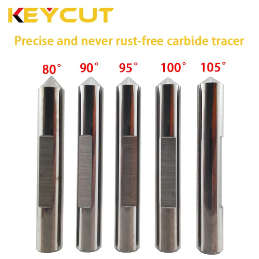 80°  90°  95°  100°  105°  Carbide Tracer Point Probe to Copy Dimple Key for Vertical Manual Key Cutting Machine Locksmith Tools