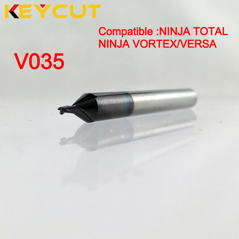 Keyline Milling Cutter V035 in Carbide Fits KEYLINE NINJA TOTAL Keyline Vortex KEYLINE Versa Key Machine Aftermarket