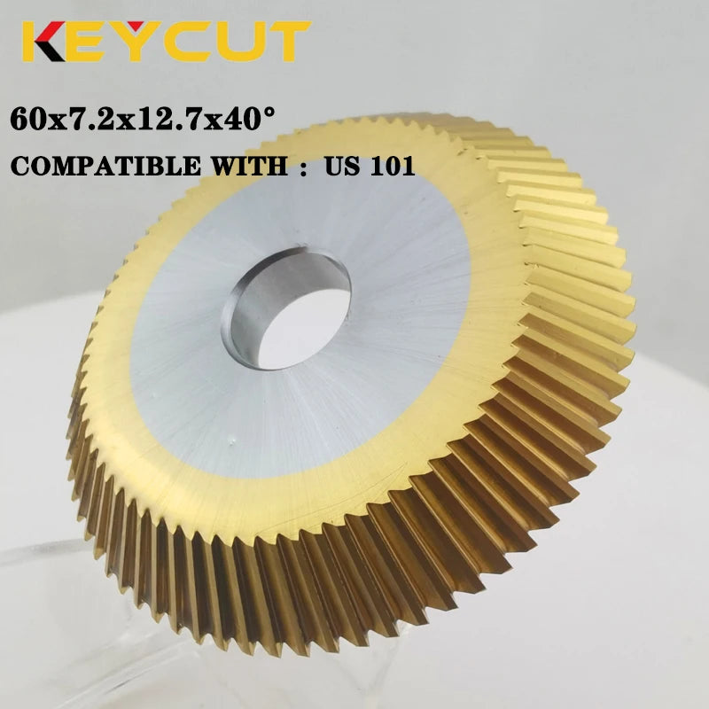 60x7.2x12.7 Compatible With GLADAID US 101 SKS CYCLONE SKS TEMPEST Key Cutting Wheel Milling Cutter Key Duplicator Locksmith Tools