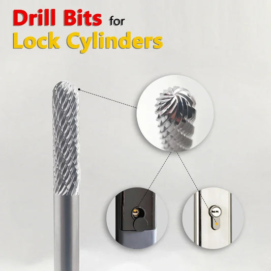 Lock Cylinder Drill Bit to Open Locks Locksmith Tools for Drilling Brass Hard Locks Lock Opener