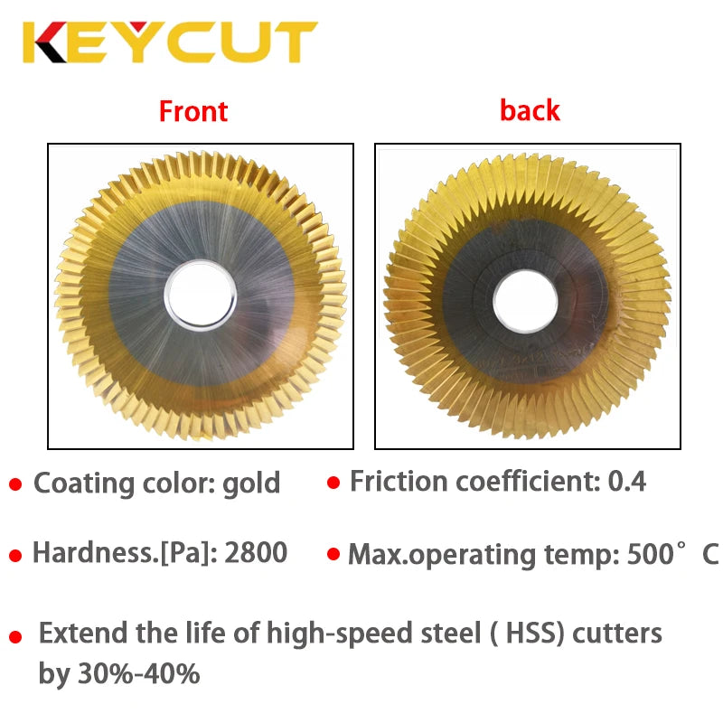 Milling Cutter 60x7.3x12.7 0010 Compatible with  Wenxing 100A 100B 233A 233B 233C 283A 283B 217 Key Duplicator Locksmith Tools