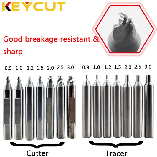 Breakage Resistant Milling Cutter 1.0mm 1.5mm 2.0mm 2.5mm 3.0mm On WENXING DEFU SILCA MATRIX Manual Key Machine