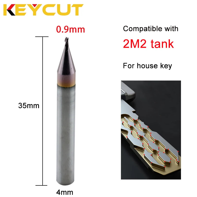 2M2 tank 0.9mm Cutter and 0.5mm Probe for 2M2 tank Key Machine Cut house Keys