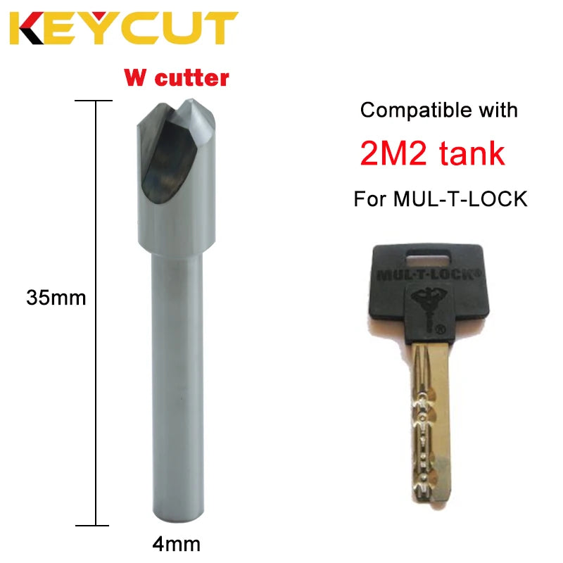 Key Machine Cutter U Cutter W Cutter for 2M2 tank Key Machine  Cut Mul-t lock Keys