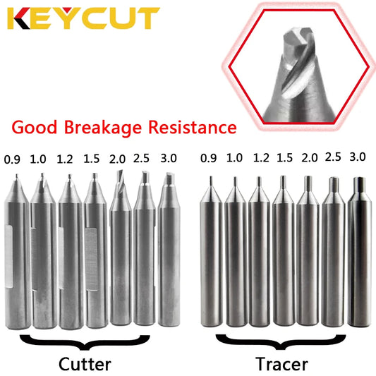 Wear Resistant Milling Cutter 0.9-3.0mm for Wenxing DEFU Manual Vertical Key Machine Locksmith Tools