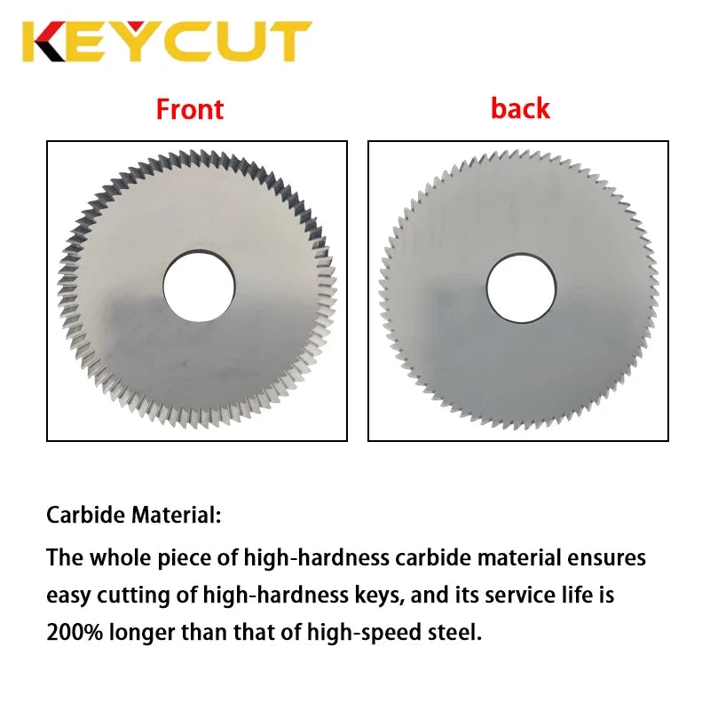 FP12 Cutter Wheel 63x5x16x80° Milling Cutter Compatible with ILCO KD14 ORION compact 2000 Key Duplicator Machine Locksmith Tools