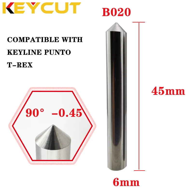 KEYLINE Milling Cutter HB020 D6 90° P-0.45 and Tracer B020 Fits KEYLINE PUNTO T-REX 303