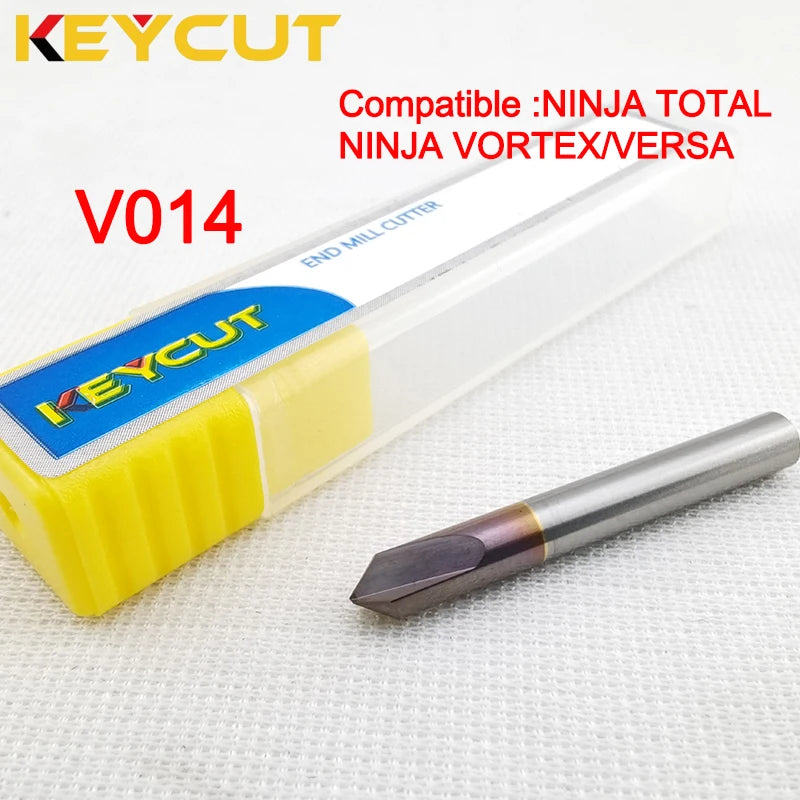 Keyline Milling Cutter V014 in Carbide Fits KEYLINE NINJA TOTAL Keyline Vortex Versa Key Machine Aftermarket Locksmith Tools