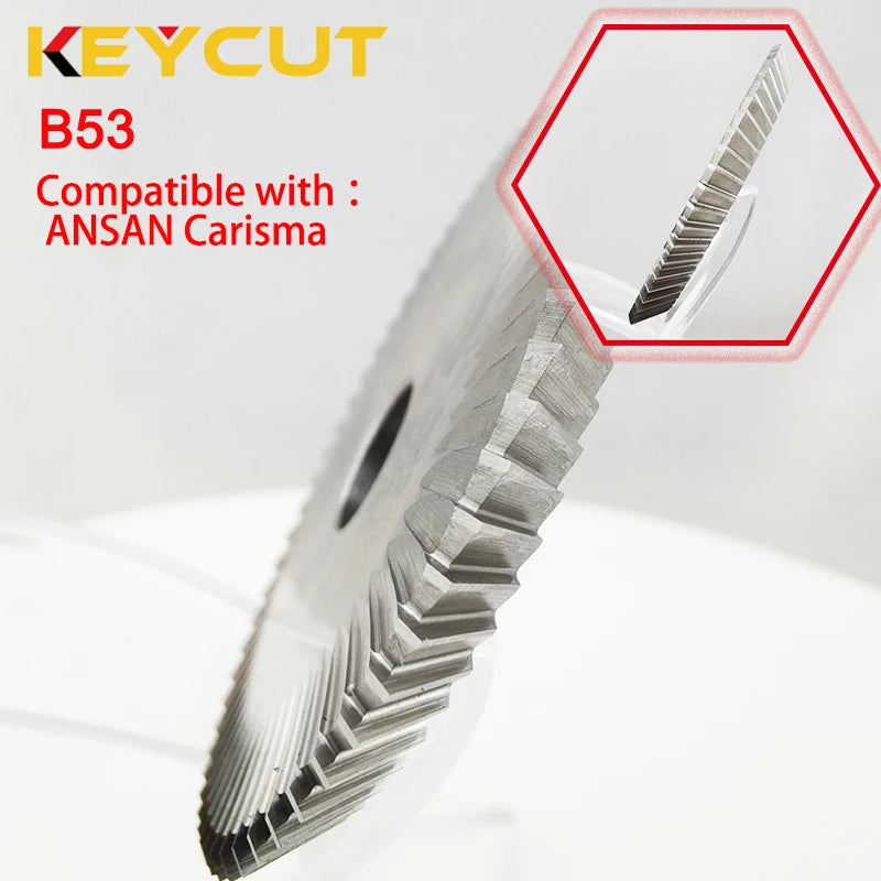 Milling cutter ANSAN B53 50x5x10 Compatible with ANSAN Carisma Key Cutting Machine Locksmith Tools