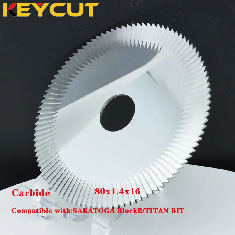 Replacement FP19 FP19W Cutting Wheels 80x1.4x16 Slot Cutter Compatible with JMA TITAN BIT JMA YAKARTA SARATOGA Key Machines