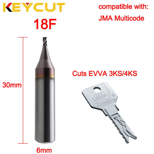 JMA Multicode Cutter 18F Milling Cutter 1.3mm in Carbide Aftermarket Locksmith Tools