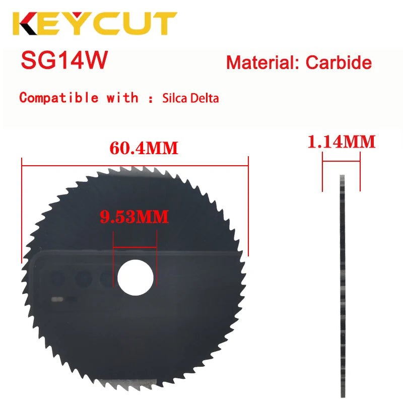 SILCA DELTA Cutter SG14 SG14W Fits Silca DELTA Key Machine Aftermarket Locksmith Tools