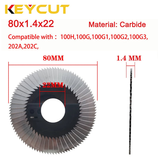 FP20 0023A Side & Face Milling Cutter 80x1.4x22 Compatible With JMA ATLANTA JMA TOPEKA / Wenxing 100H 100G 202A 202C