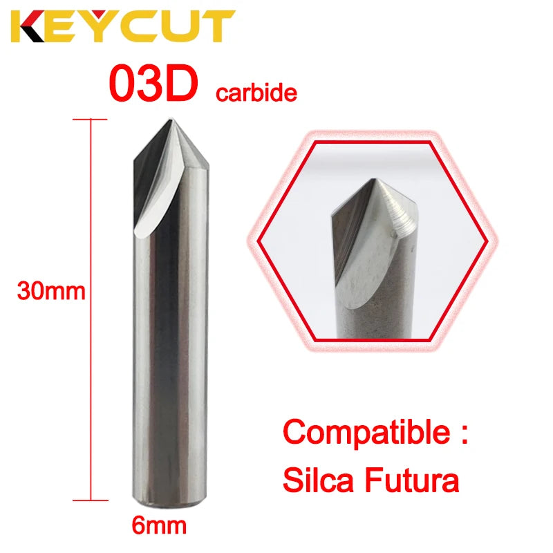 SILCA Futura Milling Cutter 03D 03DW 82°  Dimple Cutter Fits ILCO Silca Futura Auto and Pro Key Machine Aftermarket