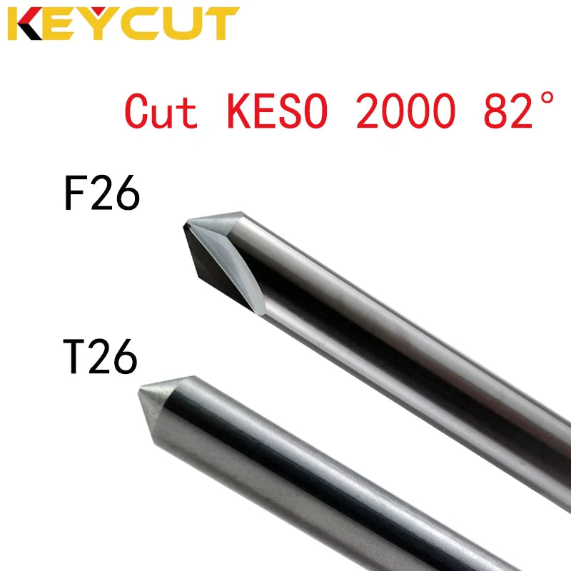 F26 T26 Milling Cutter to Cut KESO 2000 82° Compatible with SILCA Matrix SILCA Twister II XHORSE XP007 Key Duplicate Machine