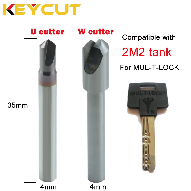 Key Machine Cutter U Cutter W Cutter for 2M2 tank Key Machine  Cut Mul-t lock Keys